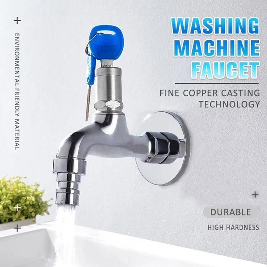 Anti-Theft Faucet Water Tap with Lock Key Alloy Key Switch