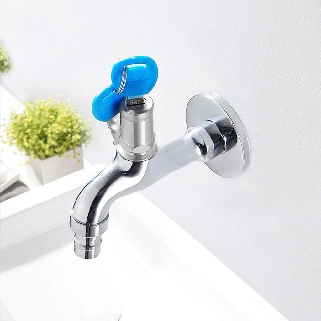 Anti-Theft Faucet Water Tap with Lock Key Alloy Key Switch