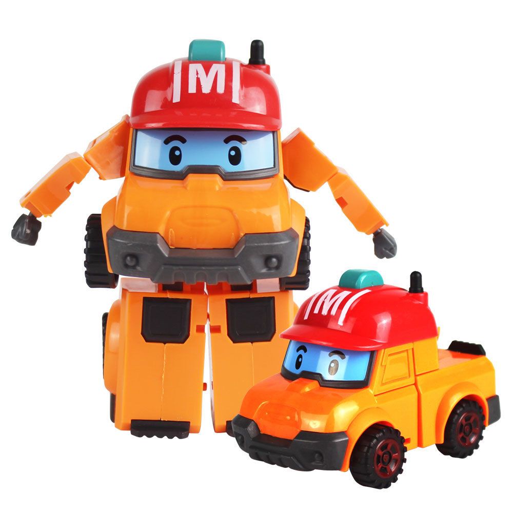 6 Styles Korean Kid Toys Robocar Poli Transformation Robot
