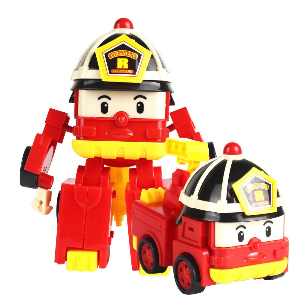 6 Styles Korean Kid Toys Robocar Poli Transformation Robot
