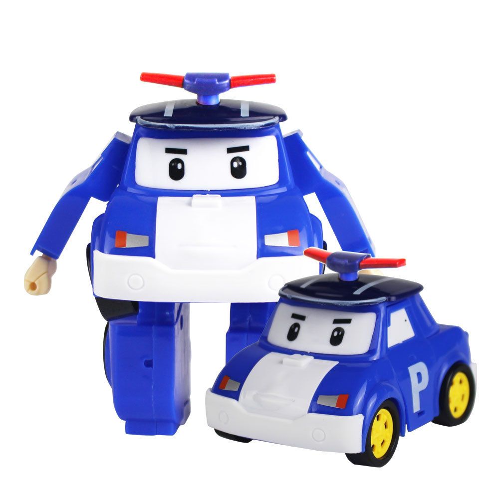 6 Styles Korean Kid Toys Robocar Poli Transformation Robot