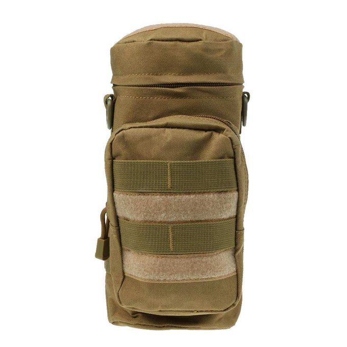 Militray  Molle Zipper Water Bottle Pouch Bag For Coyote Tan