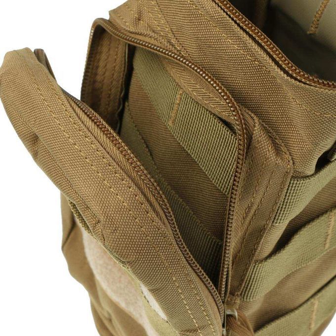 Militray  Molle Zipper Water Bottle Pouch Bag For Coyote Tan