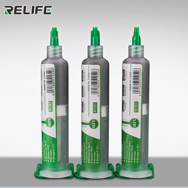 Original RELIFE 10CC RL-403 Solder Paste Flux 183℃ Sn63/Pb37 20-38um No- Welding Paste For Phone Motherboard BGA Repair