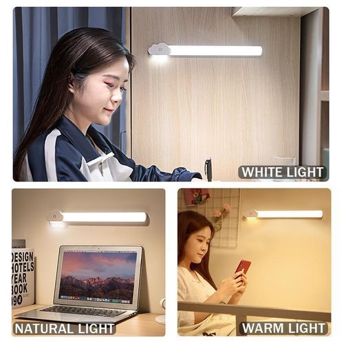 LED Night Light Hanging Magnetic Stepless Dimming Wireless USB Recharge Closet Kitchen Bedroom Wall Lights Reading Desk Lamp
