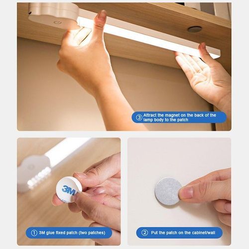 LED Night Light Hanging Magnetic Stepless Dimming Wireless USB Recharge Closet Kitchen Bedroom Wall Lights Reading Desk Lamp