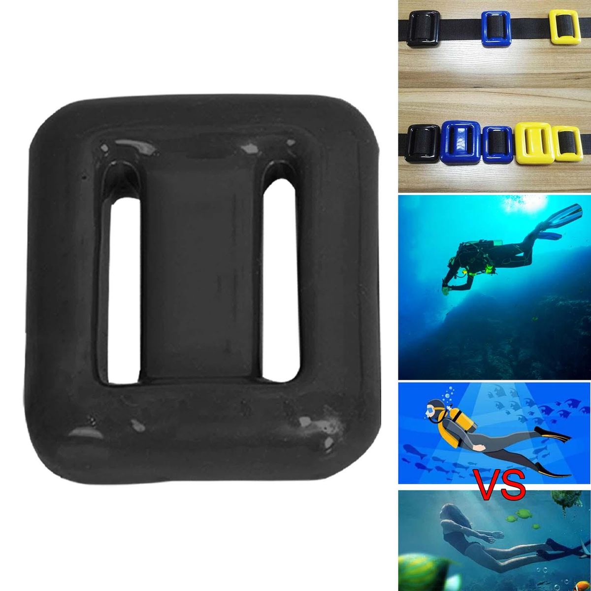 Dive Weights For Scuba Diving Weight Belt Soft 500g Black 1500g