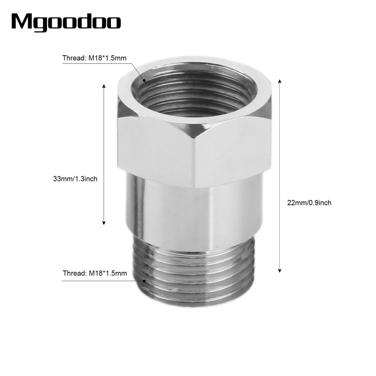 2Pcs Car Exhaust O2 Oxygen Sensor Test  Extension Extender Adapter Spacer M18 X 1.5 Bung Thread 32mm High Quality Auto Parts