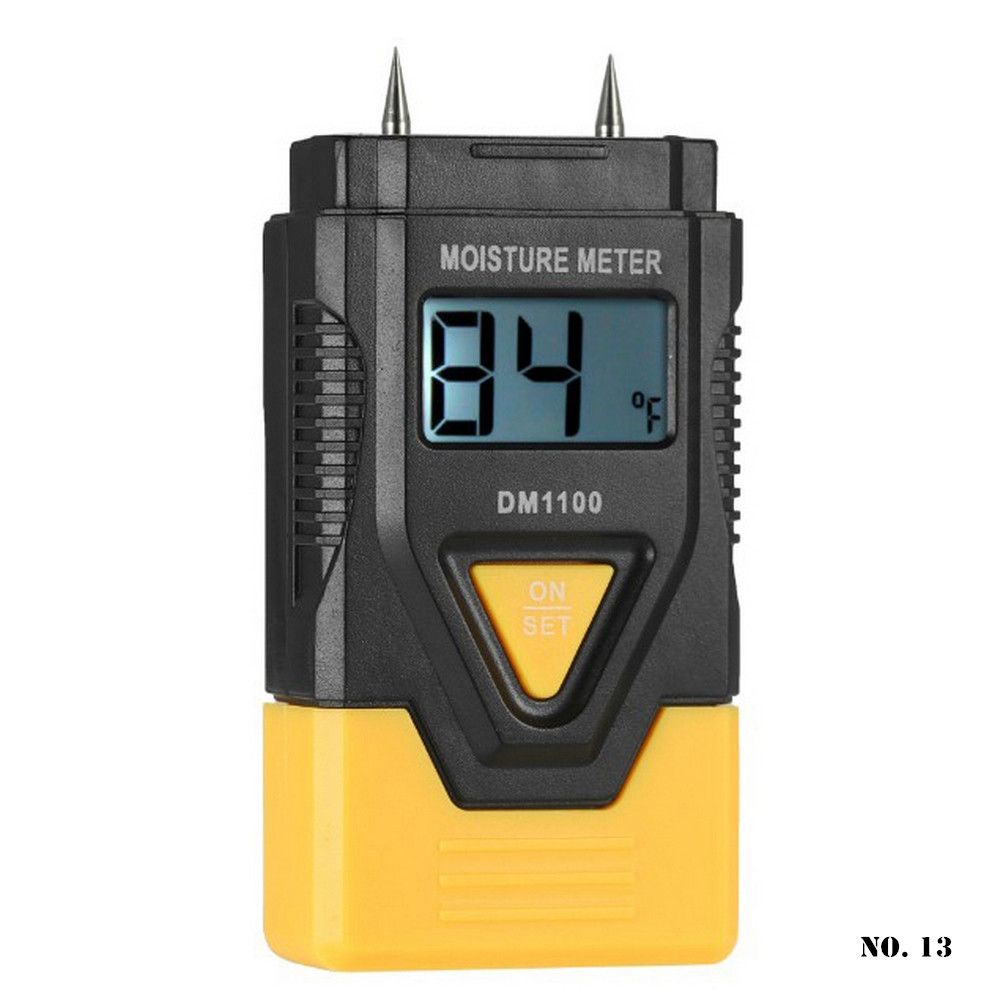 LED Concrete Humidity Meter 3 In 1 Digital Wood Cardboard Mixed Soil Moisture Meter Hygrometer Density Detector Measuring Tool