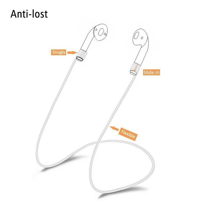 Earbuds Case, Earbuds Strap, Earbuds Silicone Protective Cover With Earphone Sports Anti-lost Strap, Colorful Full Body Soft Skin For Earbuds Charging Case (Black) CHSMALL