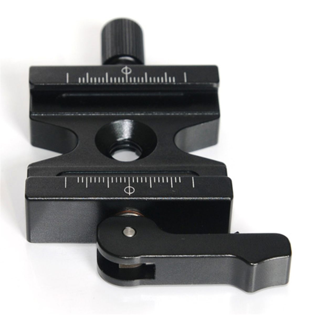 CL-50LS Aluminum Camera Quick Release Clamp 3/8 Inch Screw With Adjustable Lever And Knob Compatible With AS Standard Interface Ball Head Or Tripod Etc