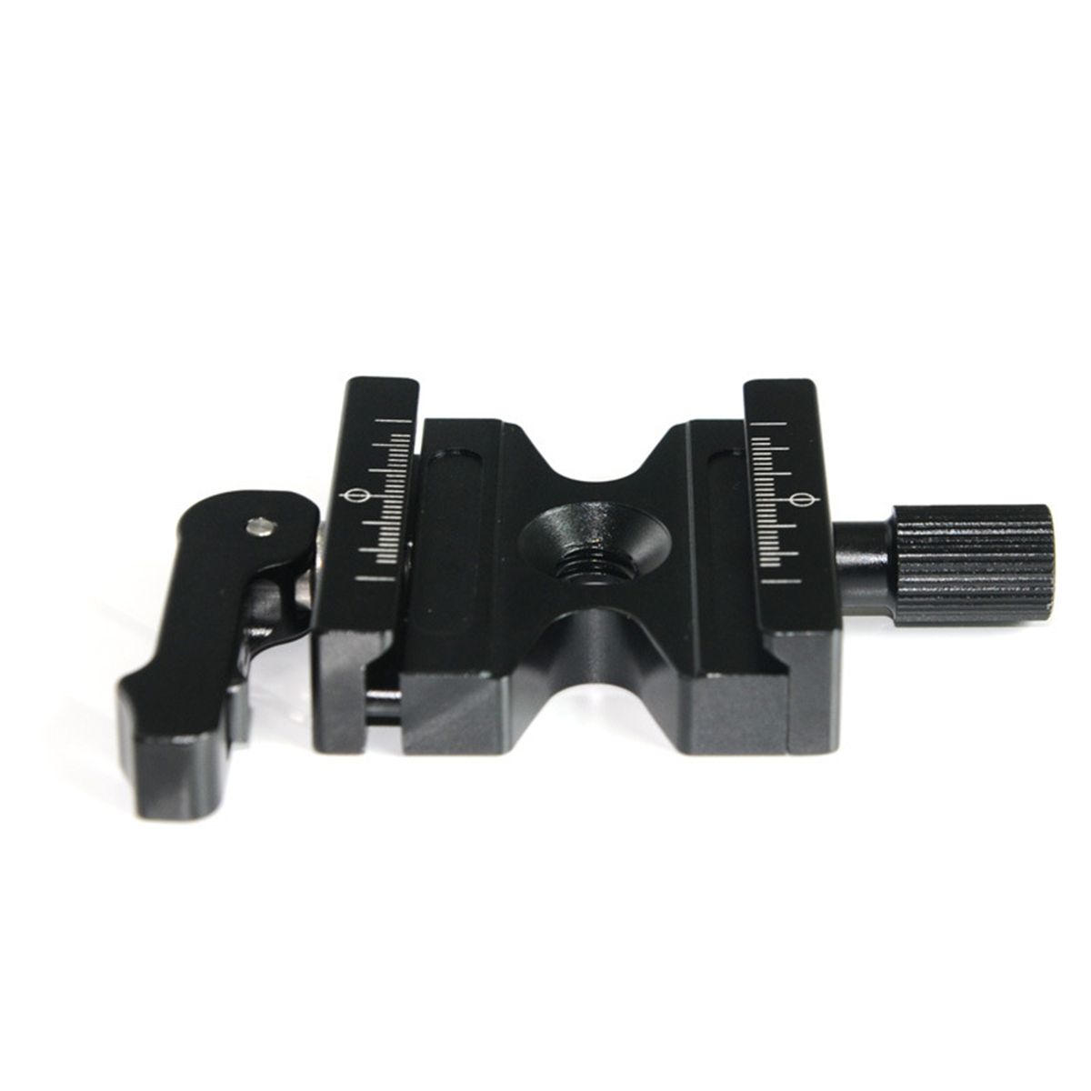 CL-50LS Aluminum Camera Quick Release Clamp 3/8 Inch Screw With Adjustable Lever And Knob Compatible With AS Standard Interface Ball Head Or Tripod Etc
