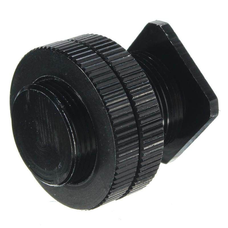 Cold Hot Shoe Adapter 5/8'' 1/4'' Screw Camera XLR Microphone Mic Mount Bracket Hot