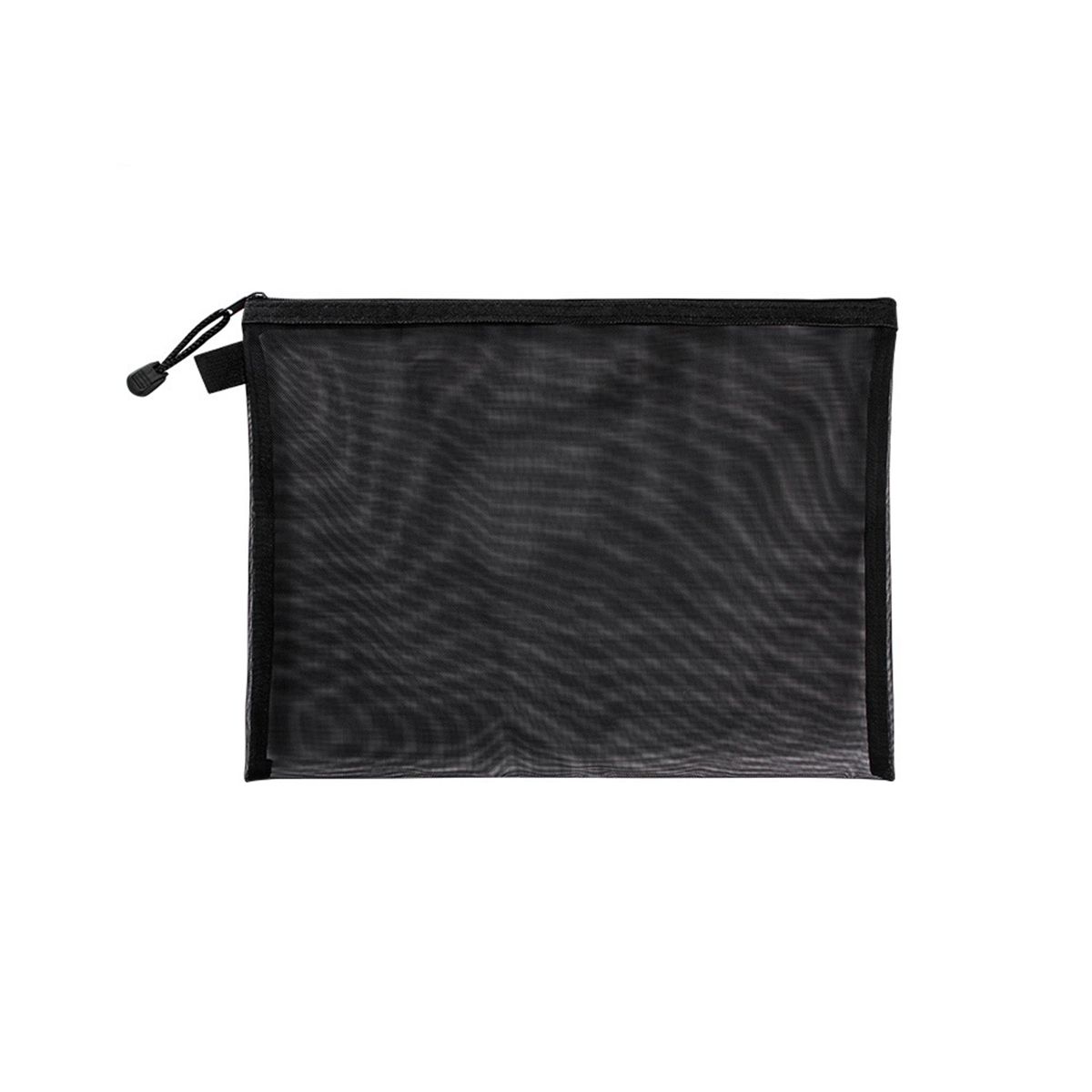 5Pcs Mesh Zipper Pouch Clear Document Bag Book File Folders