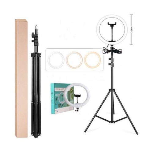 Led Ring Fill Light 12 Inches With Tripod Stand And Different Colorful Selfie Lights