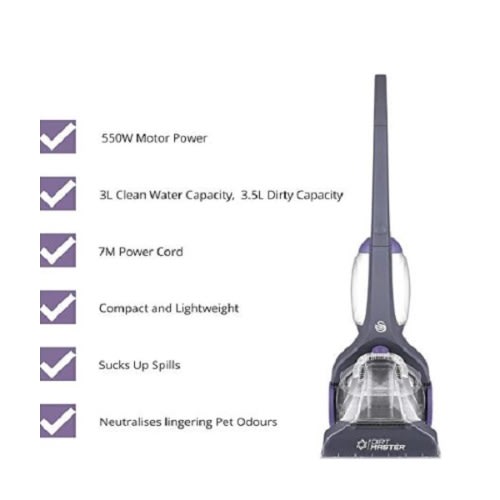 Dirt Master Carpet Cleaner - Lightweight Wet Cleaner For Carpets - Rugs And Car Seats