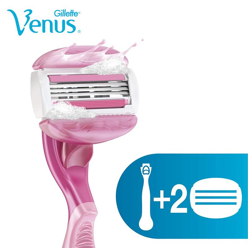 Gillette Venus Breeze Shaving Razors Authentic Pink White