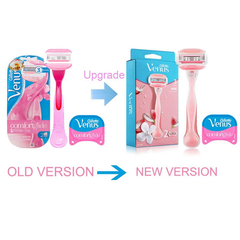 Gillette Venus Breeze Shaving Razors Authentic Pink White