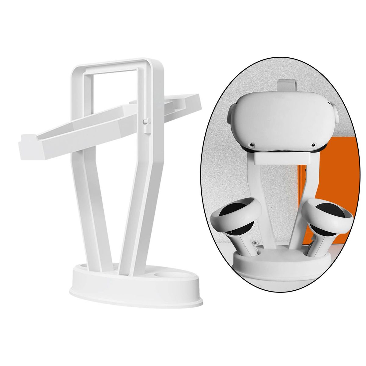 Upgraded Controller Stand Storage Mount For Oculuss Quest 2/PS White