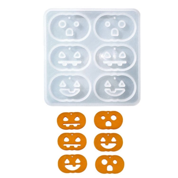 DIY Crystal Glue Mold Halloween Pendant Patch Silicone Mold