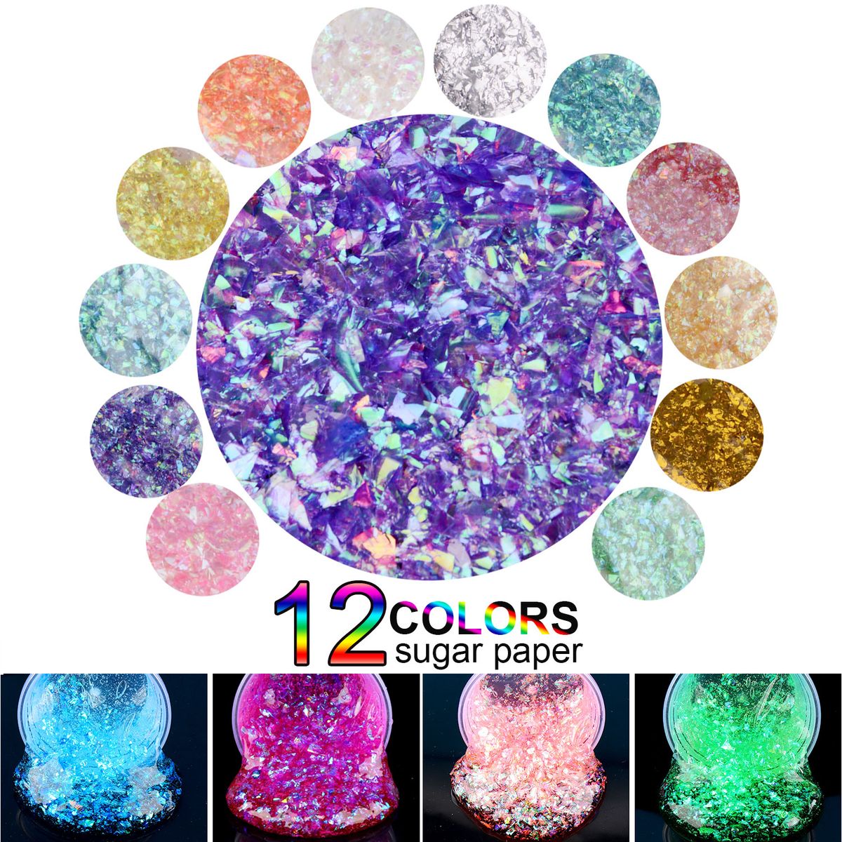 88pcs/set 3D Fluffy Foam Slime Foam Balls Kids Baby Toys DIY Craft Slime Supplies Kit Floam Beads Glitter Slices Rainbow Pearl