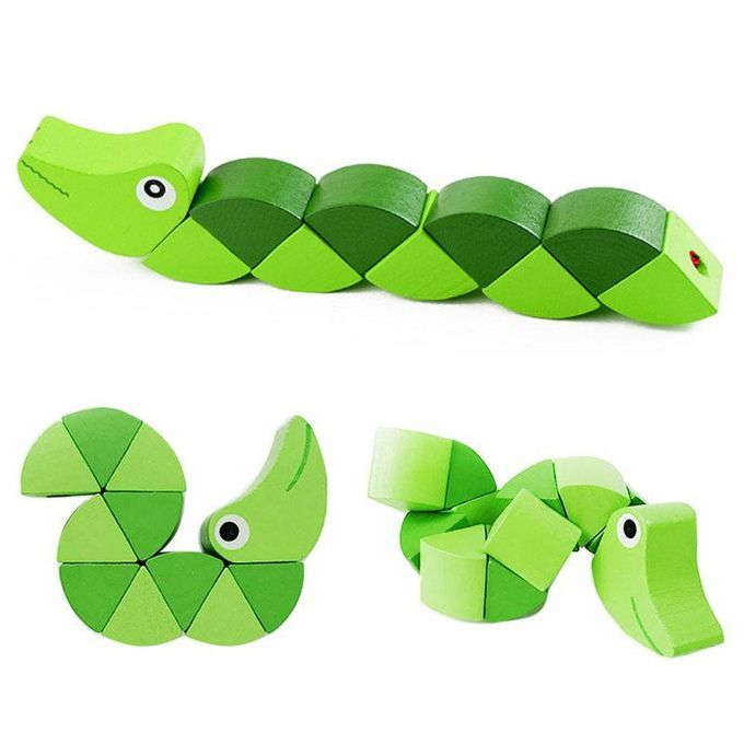 Single-Tailed Crocodile Twisting Game Babies Hand-Eye-