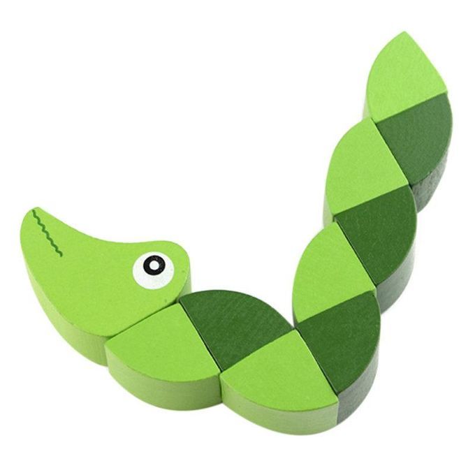 Single-Tailed Crocodile Twisting Game Babies Hand-Eye-