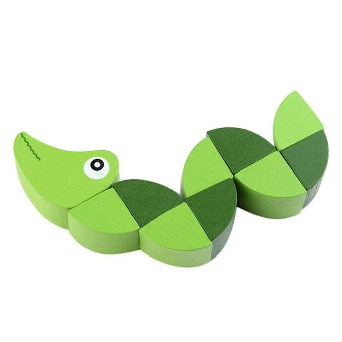 Single-Tailed Crocodile Twisting Game Babies Hand-Eye-