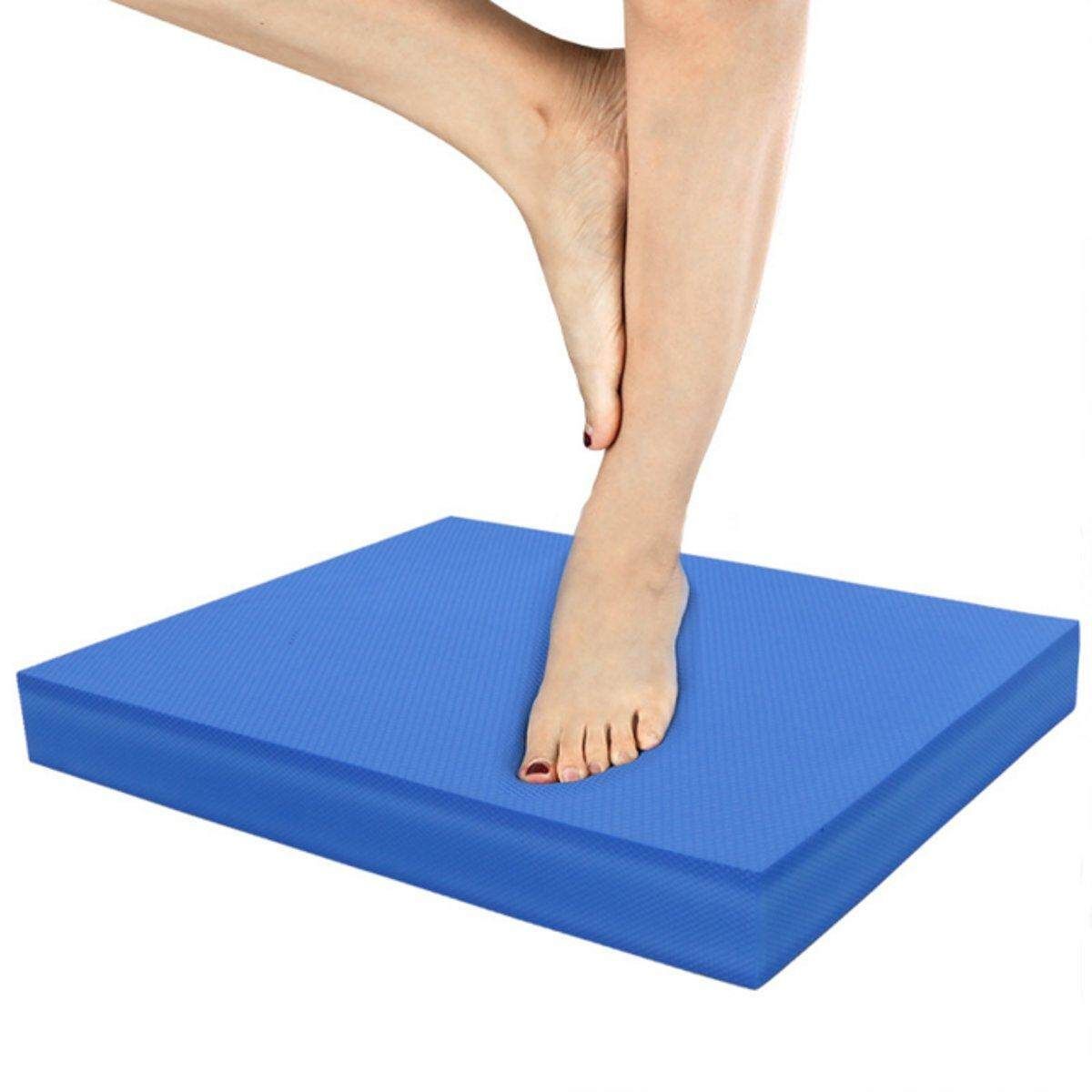 Foam Balance Pad Wobble Board Yoga Pilates Physio, Stability Gym Blue (blue)