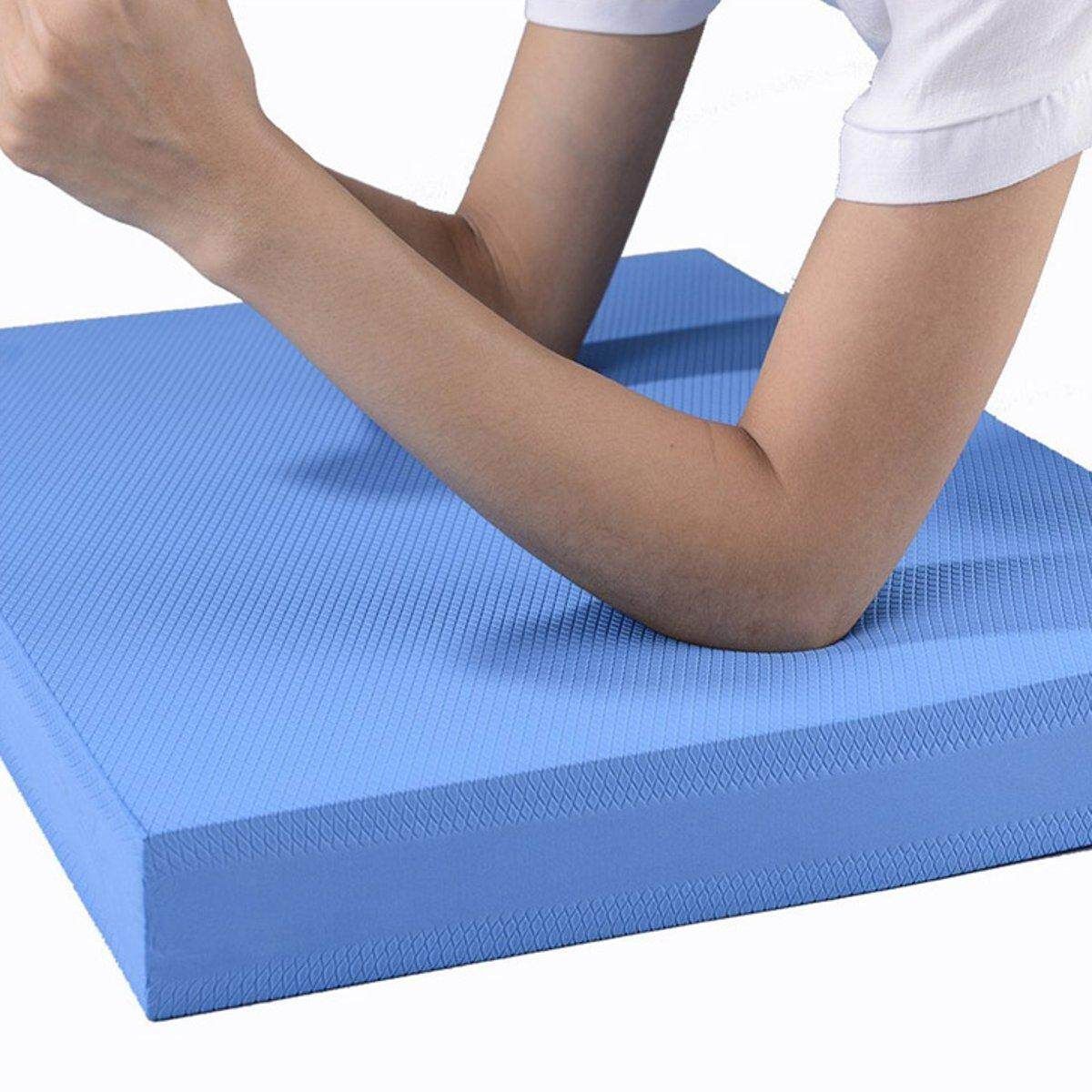 Foam Balance Pad Wobble Board Yoga Pilates Physio, Stability Gym Blue (blue)