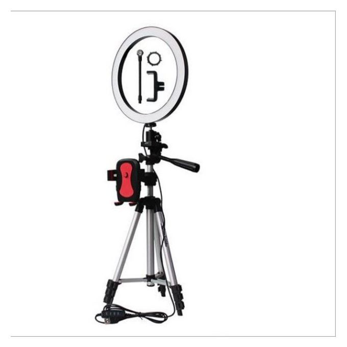 10 Inch LED Ring Light Multi-function Adjustable Tripod