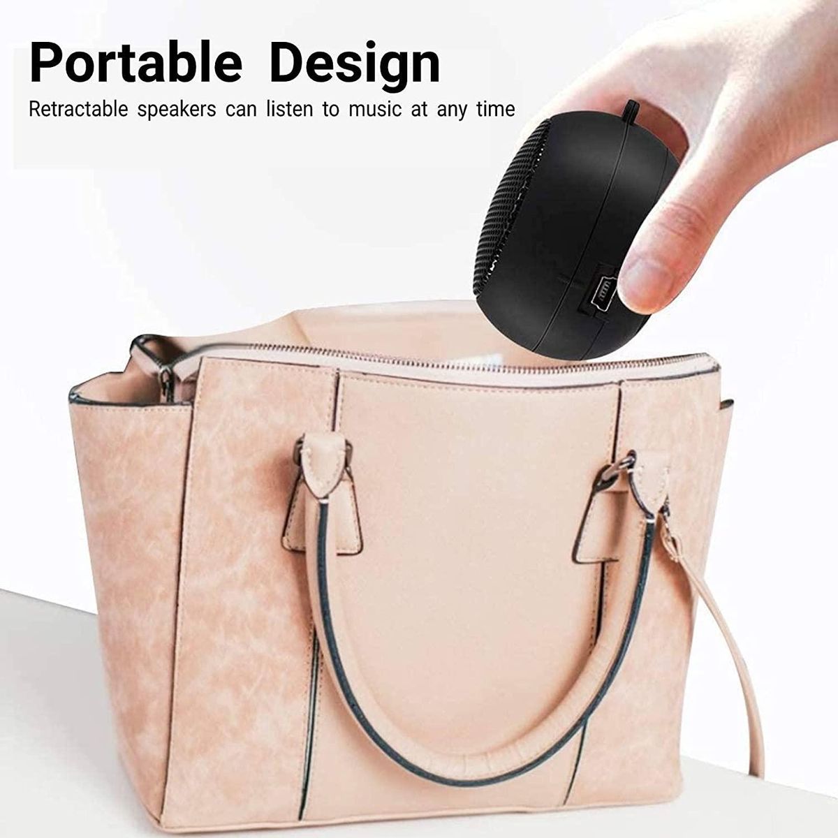 Mini Speaker Portable Rechargeable Travel Speaker with Aux