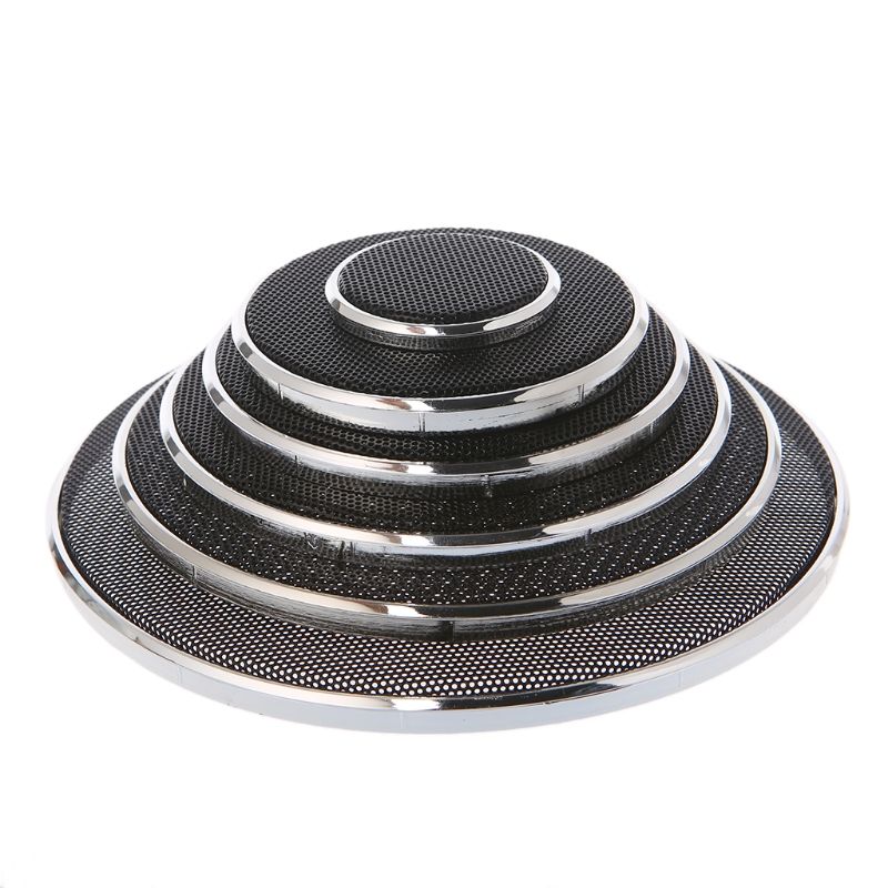 QAIXAG 2 Pcs 1 2 3 4 5 6.5 Inch Speaker Steel Mesh Round
