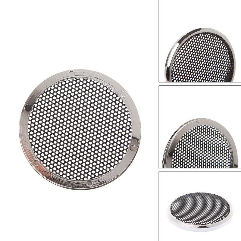 QAIXAG 2 Pcs 1 2 3 4 5 6.5 Inch Speaker Steel Mesh Round