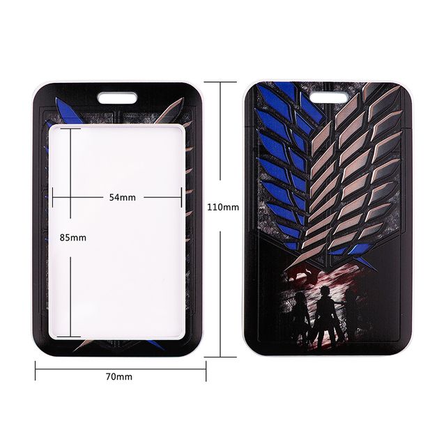 1pcs Pc2939 Anime Attack Corps Lanyard Card Holder