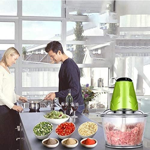 2l Powerful Multifunctional Household Stainless Steel Meat Grinder, Food Processor - 250W