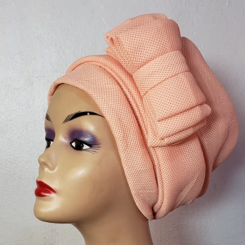 Turban Cap Peach