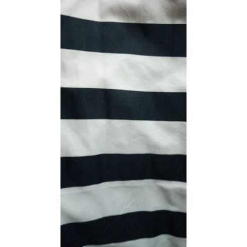 Stripes Bedsheet with Pillowcases- Black And White
