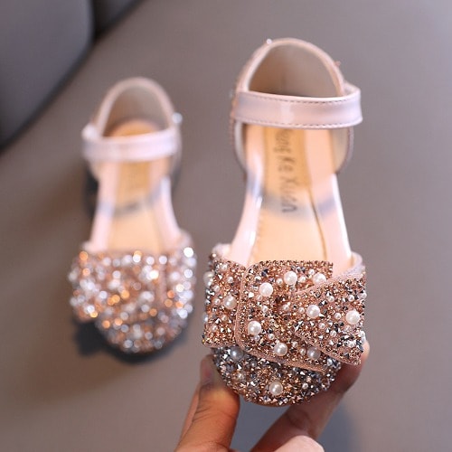 Girls Leather Soft Bottom Sandals