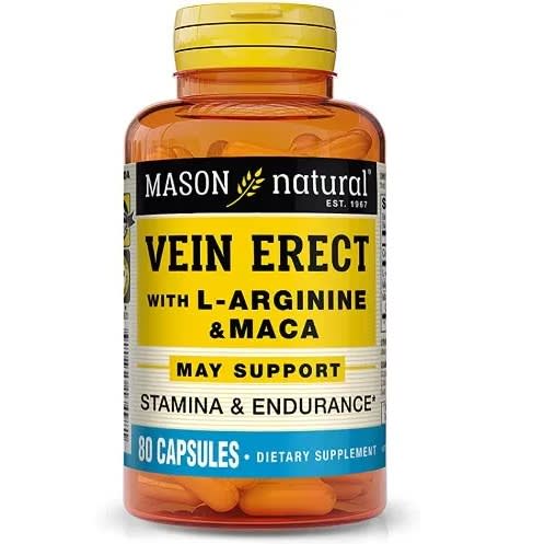 Vein Erect With L-arginine & Maca - Support Stamina & Endurance - 80caps