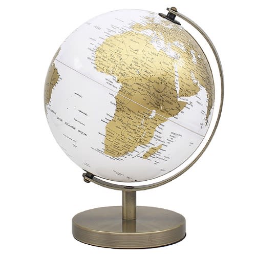 Decor World Globe On Base - Medium
