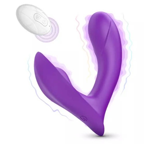 Clitoral Stimulation Rechargeable Gspot Panty Vibrator Sex Toy -Purple