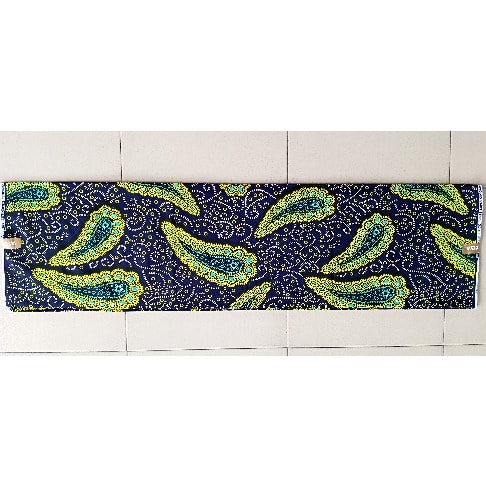 Non-bleeding Guarantee Ankara With Large Green Leaf Shape - 6yards