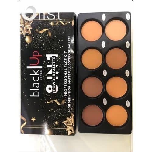 Blackup 8 In 1 Professional Powder Pallette