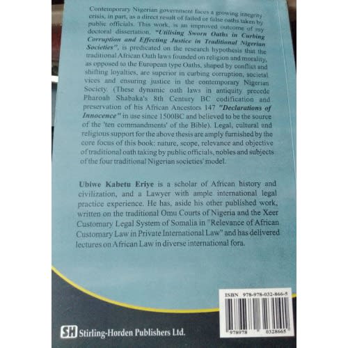 Utilising Sworn Traditional African Oaths In Curbing Corruption And Effecting Justice