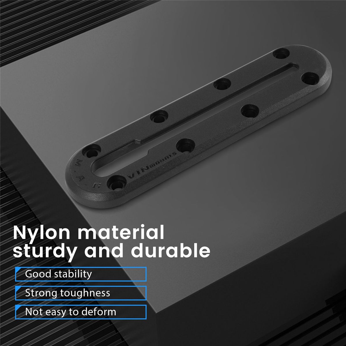 Kayak Slide Track Rails Bracket DIY Accessories Fishing Rod Holder Mounting Base Rack Compatible RAM