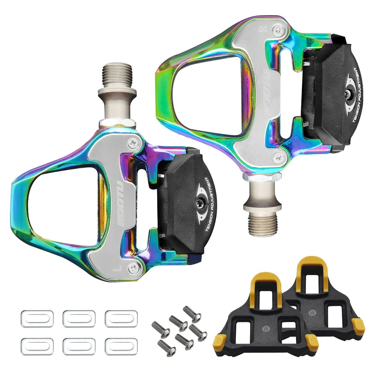 Road Bike Pedals Clipless Pedal Bicycle Racing Shoe Pedal For Shimano / KEO System Clip Pedal With