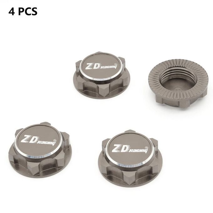Aluminum 17mm   Wheel Nuts Dustproof Anti-Skid Non-slip For 1/8 R   Ar-Titanium Grey