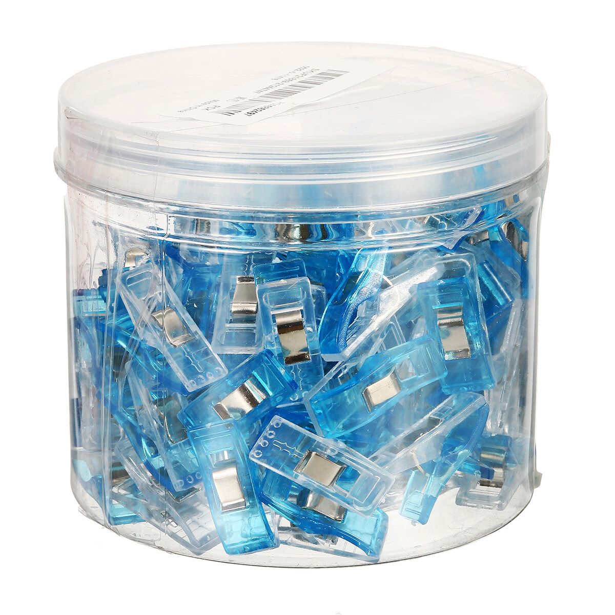100PCS Sewing Craft Quilt Binding Sewing Clips Plastic Clips Clamps Pack Trendy Gift Blue
