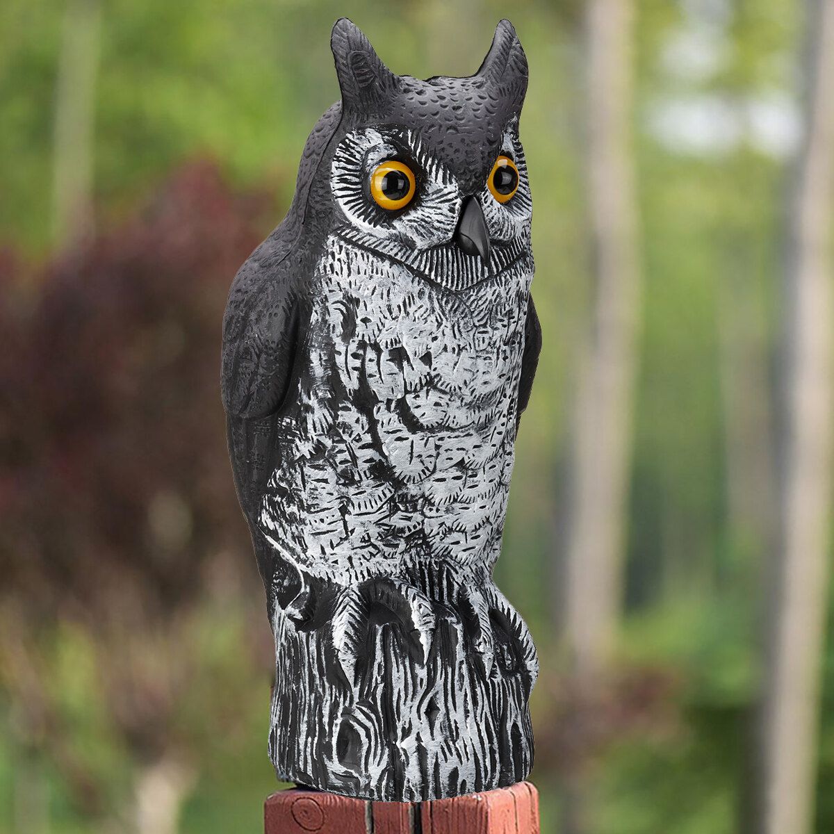 1PC Owl Decoy Statue Home Garden Outdoor Yard Lawn Decor
